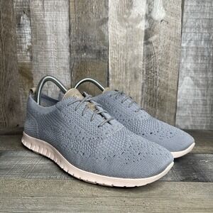 Womens Cole Haan ZeroGrand Stitchlite Gray Wingtip Oxfords Sneakers Size 9.5 B